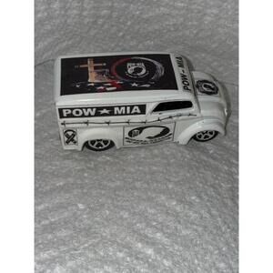 Hot Wheels Dairy Delivery die-cast vehicle featuring a POW MIA tribute desi